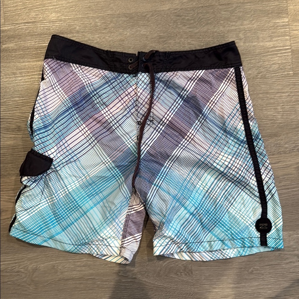 Billabong Men's Plaid Swim Shorts